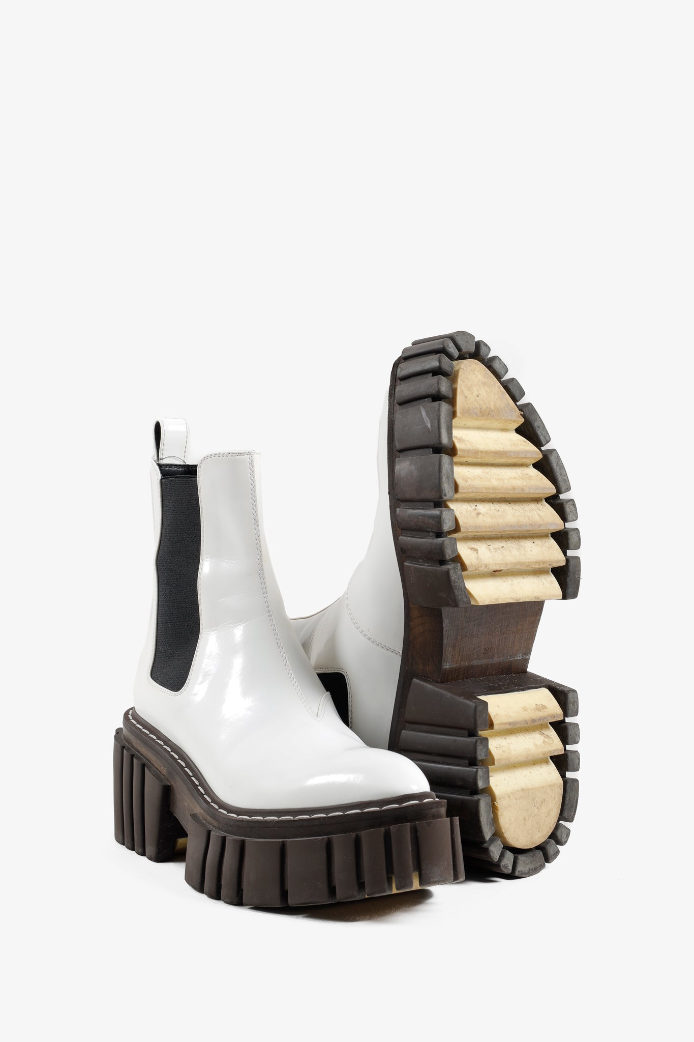 Stella McCartney White Emilie Platform Boots