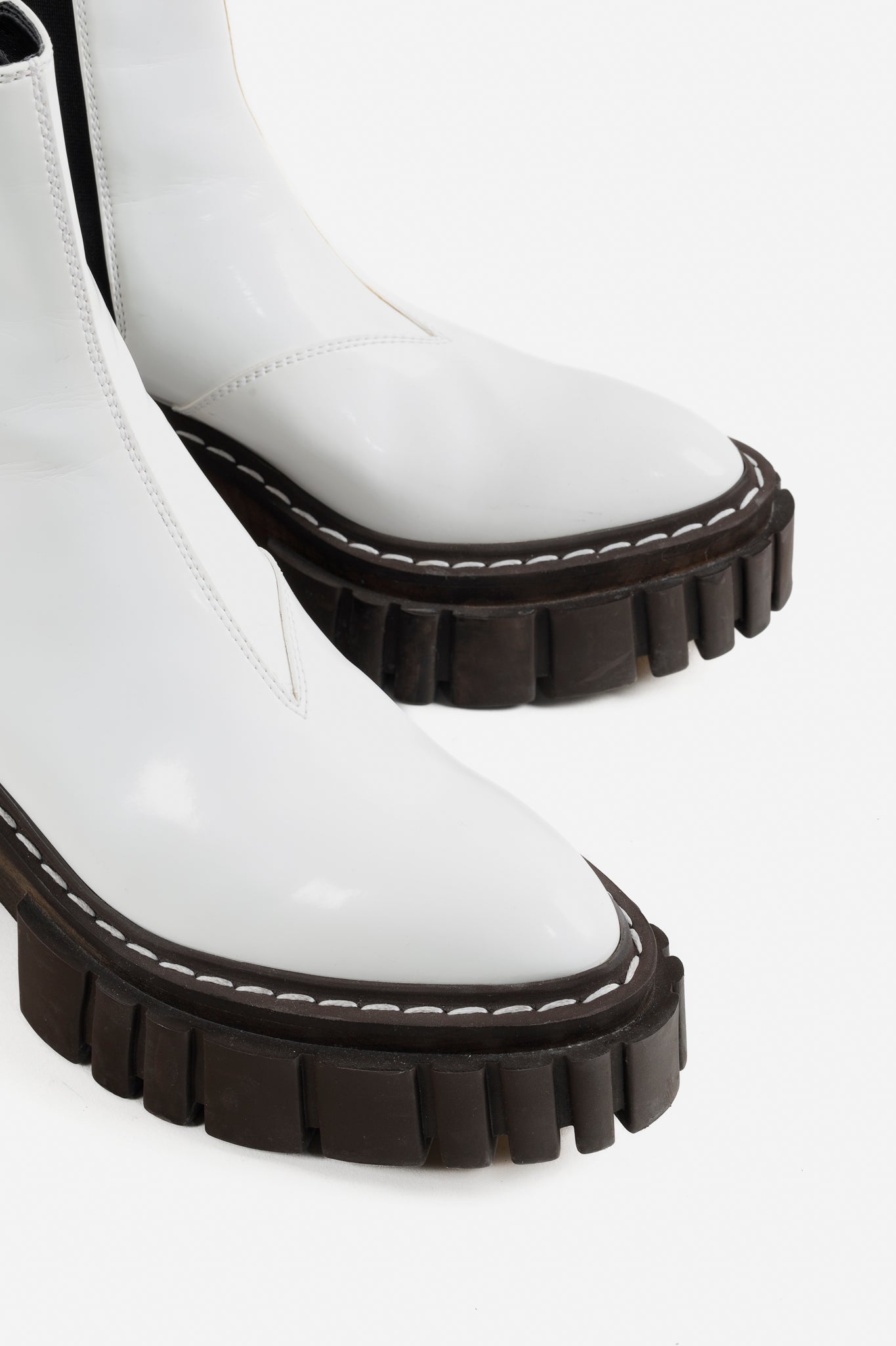 Stella McCartney White Emilie Platform Boots