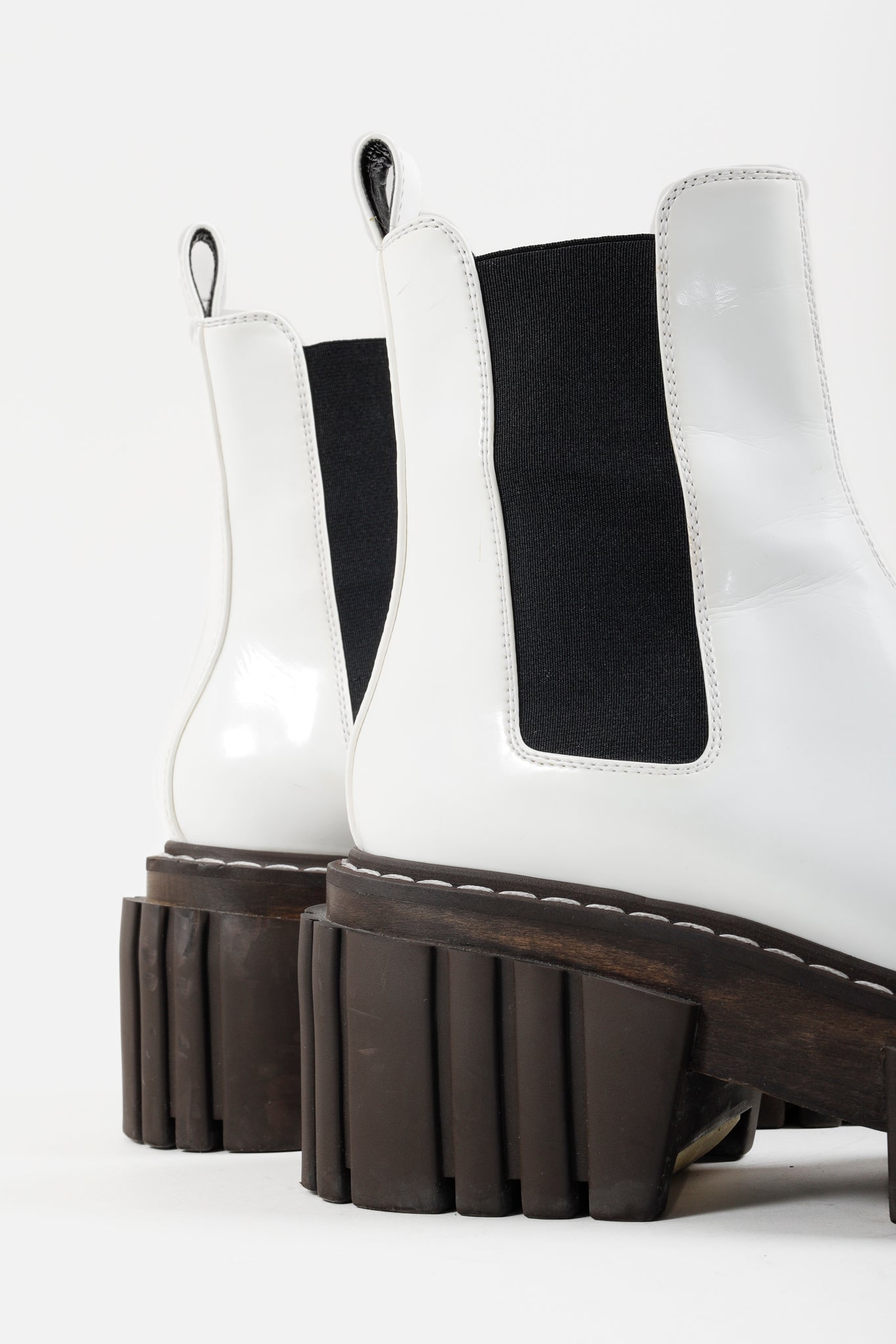 Stella McCartney White Emilie Platform Boots