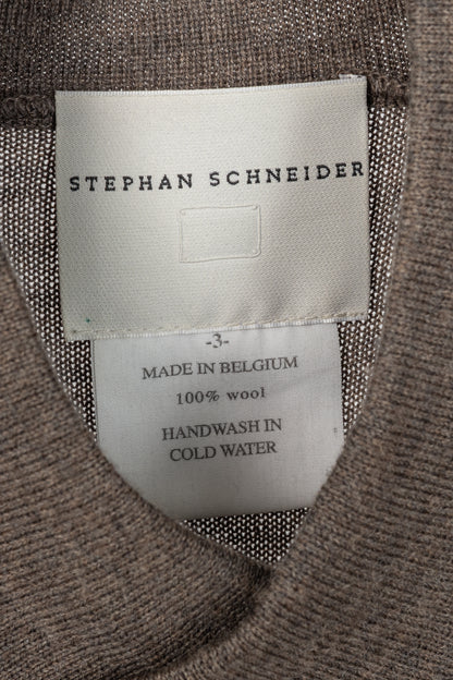 Stephan Schneider Brown Wool-Knit Sweater