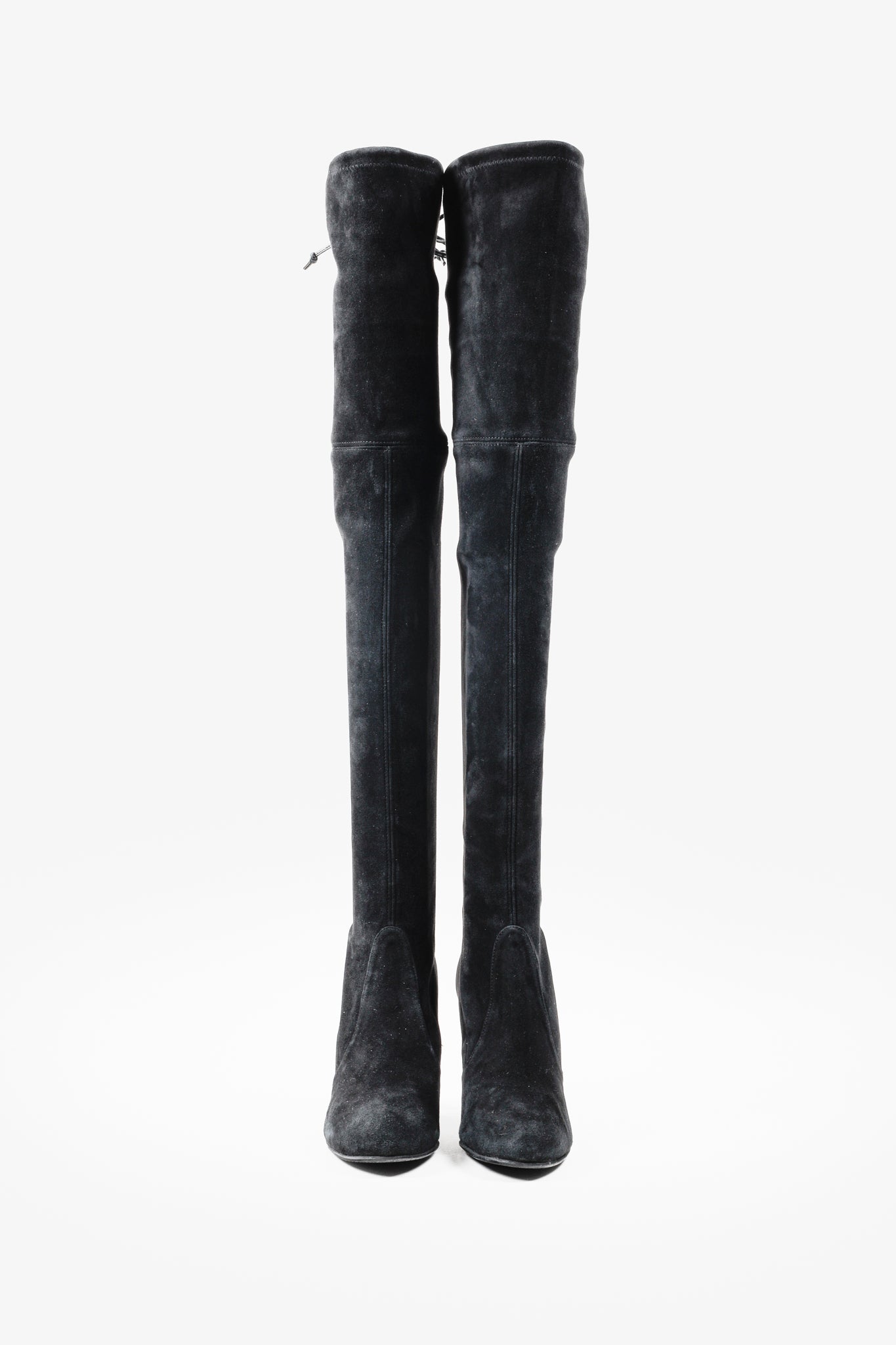 Stuart Weitzman Black Highland Over-The-Knees Boots