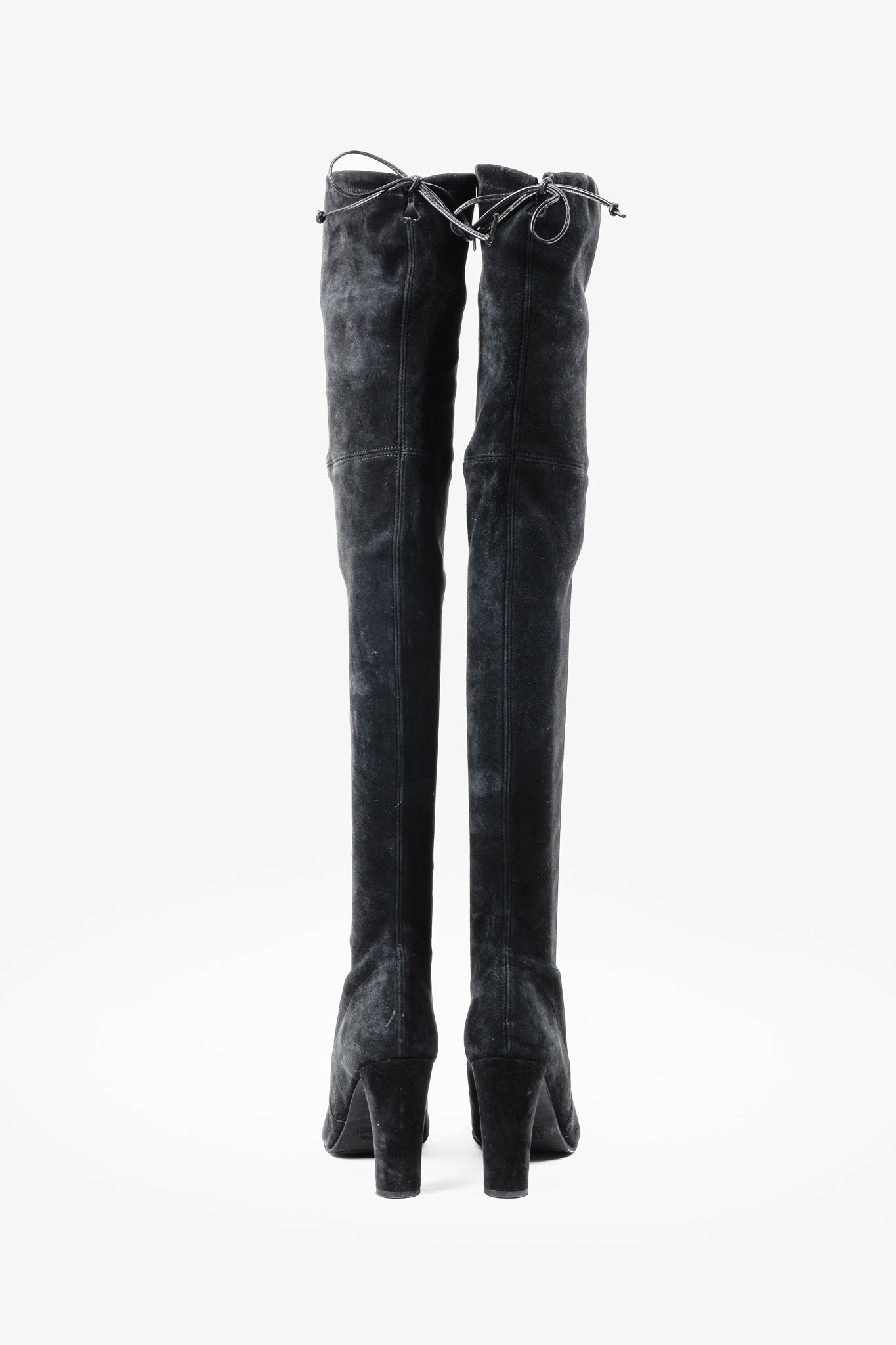 Stuart Weitzman Black Highland Over-The-Knees Boots
