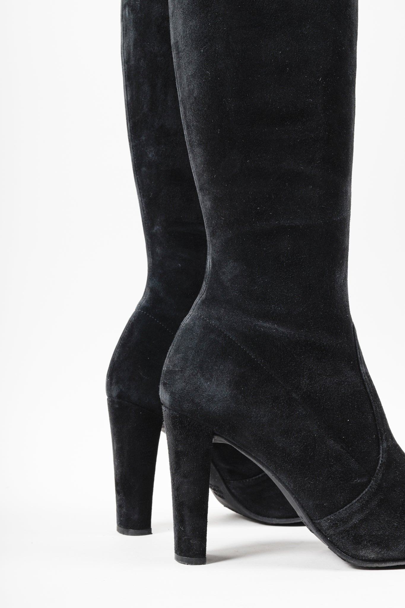 Stuart Weitzman Black Highland Over-The-Knees Boots