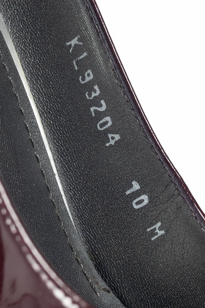 Stuart Weitzman Platswoon Plum Patent-Leather Platform Pumps