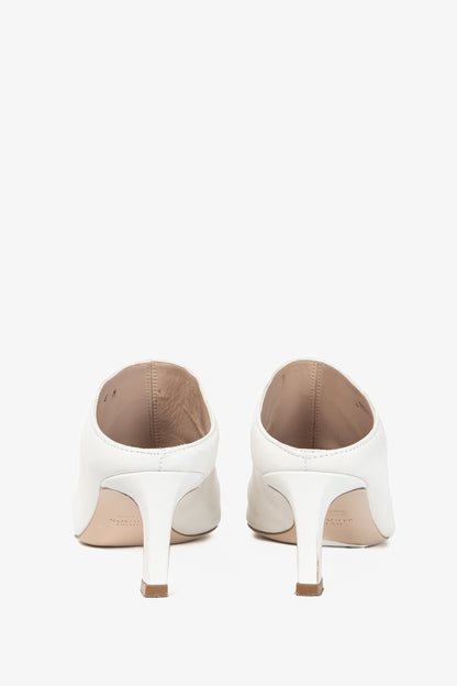 Stuart Weitzman Mira Nero Leather Pointed-Toe Mules
