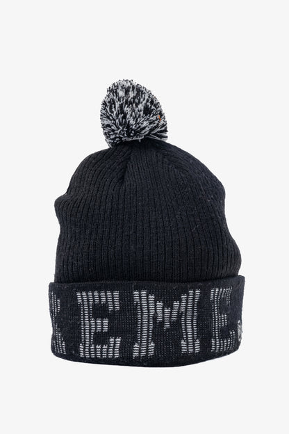 Supreme FW17 Black Grid Logo Beanie