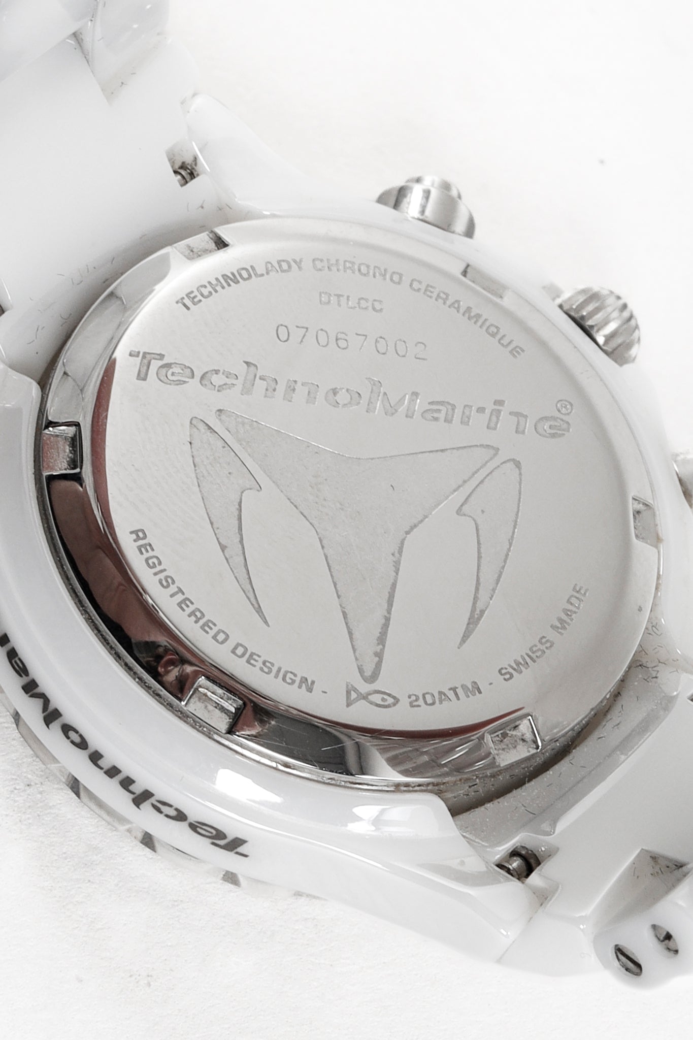 Technomarine White Geneve Technodiamond Porcelain Watch