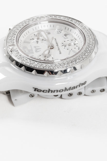 Technomarine White Geneve Technodiamond Porcelain Watch