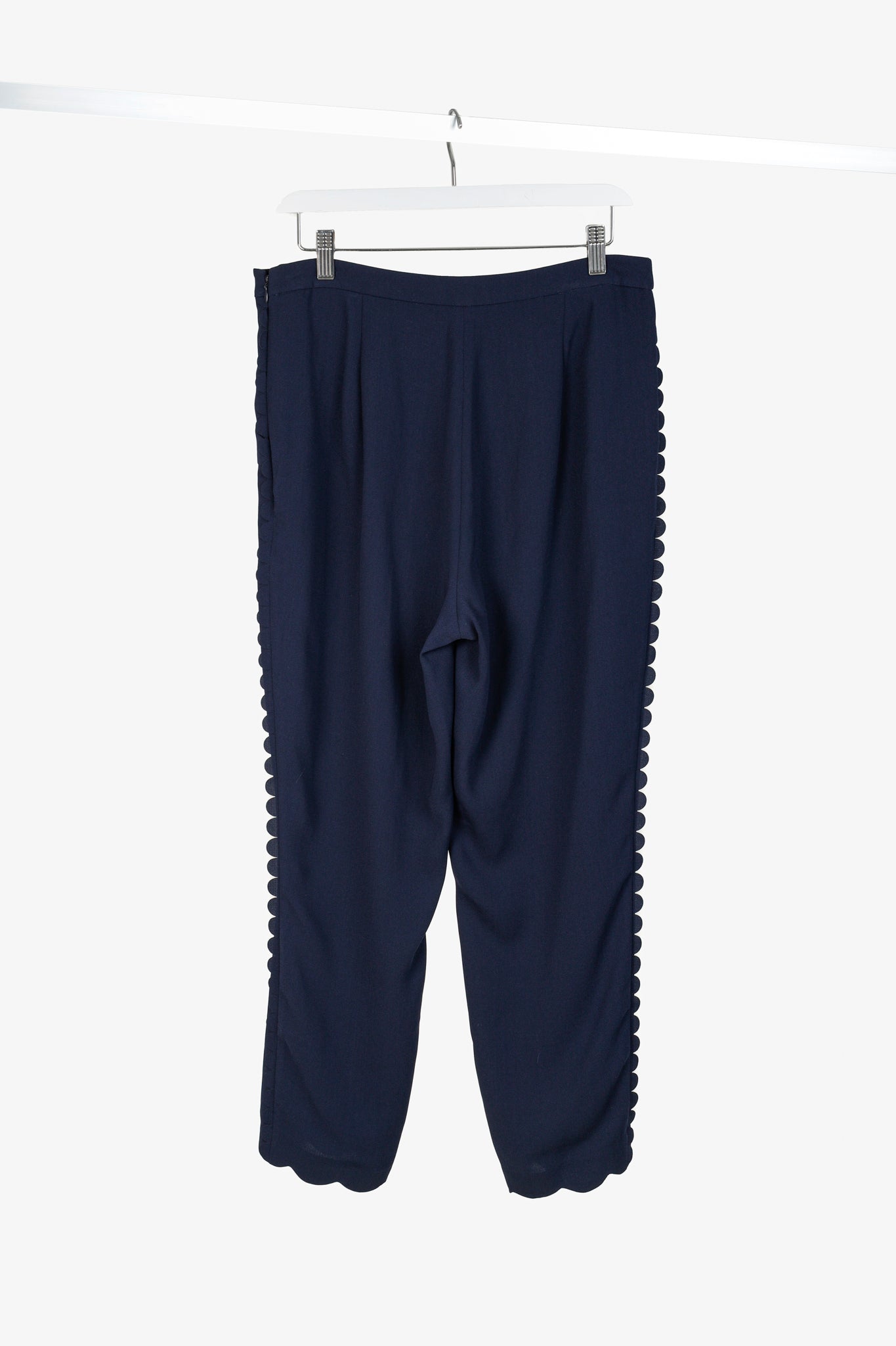 Ted Baker Dyanni Navy Scallop Hem Jogger Pants