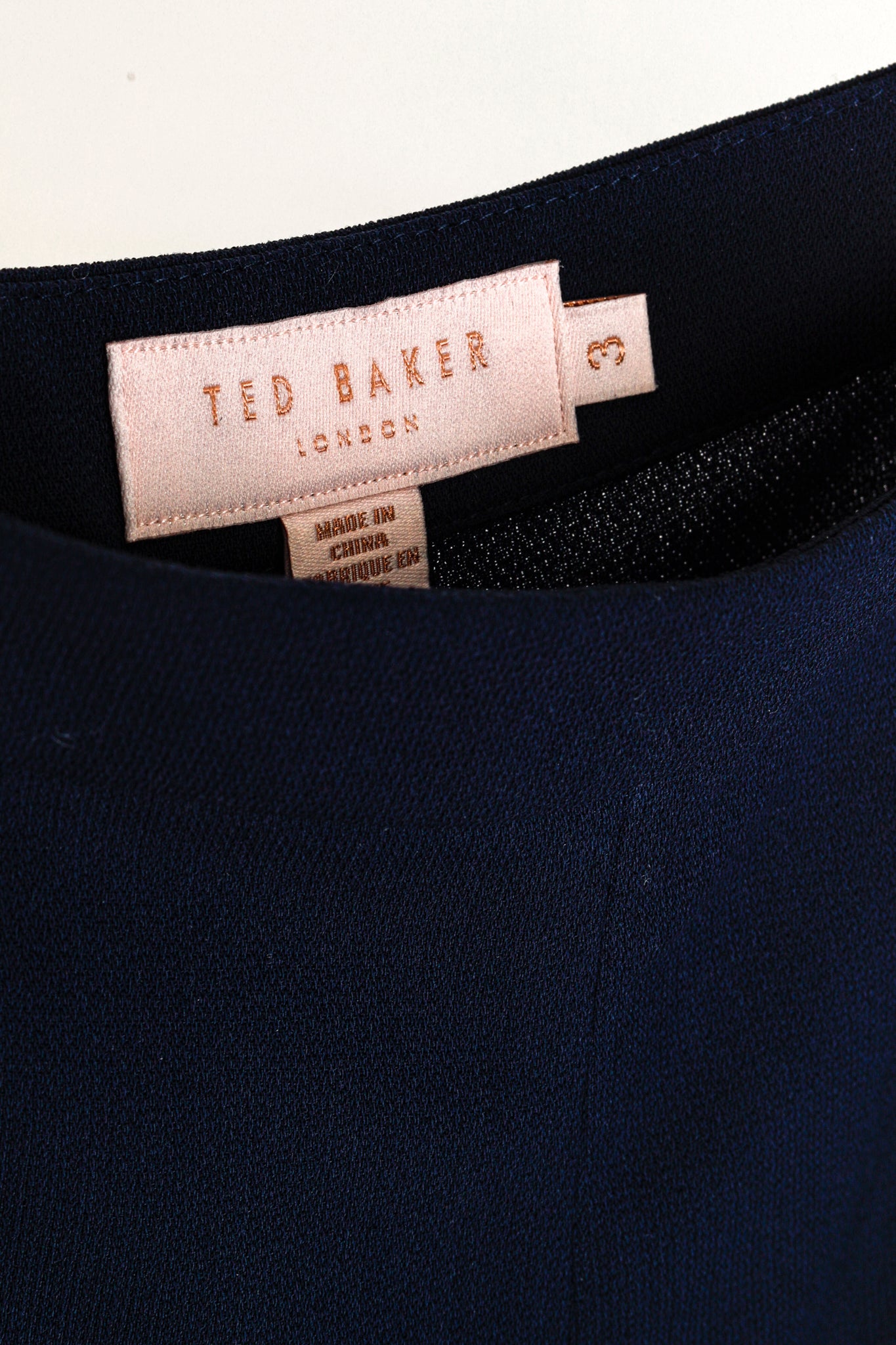 Ted Baker Dyanni Navy Scallop Hem Jogger Pants