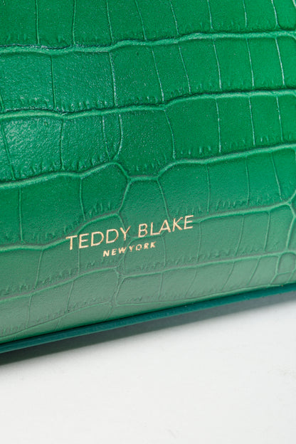 Teddy Blake Green Ava Croco Gold Handbag