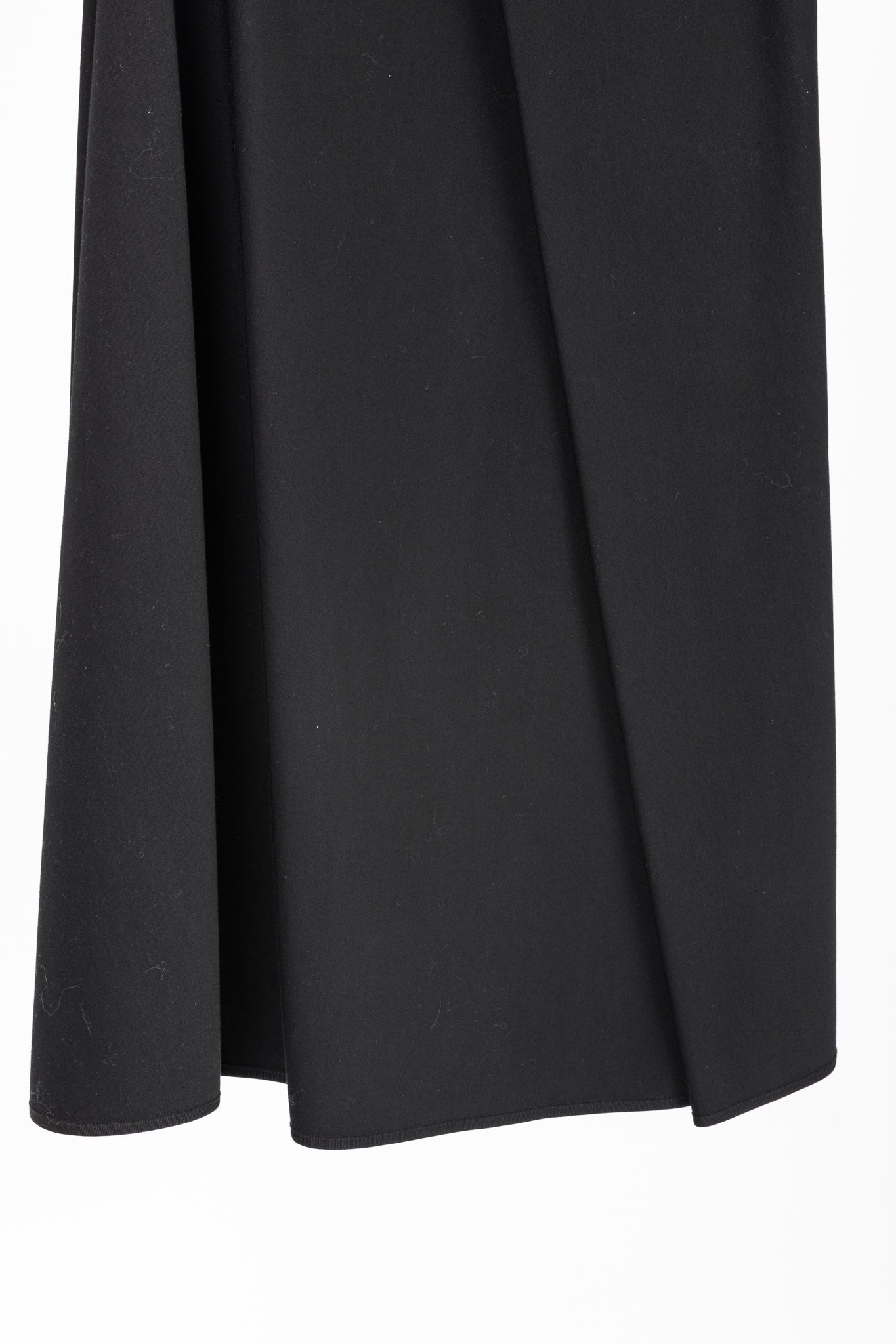 The Row Harna Black Belted A-Line Wrap Midi Skirt