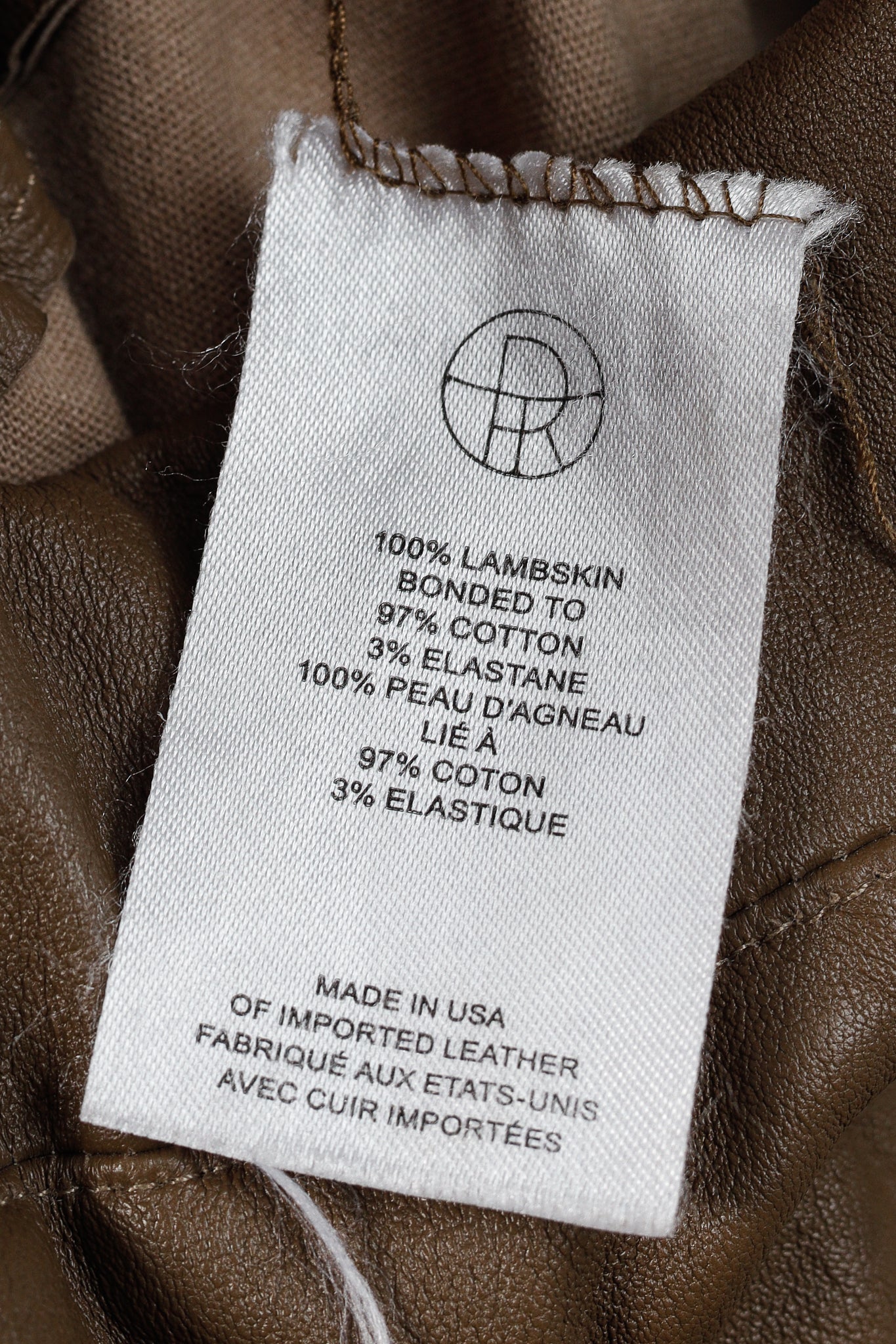 The Row Brown Leather Pull-On Skinny Moto Pants