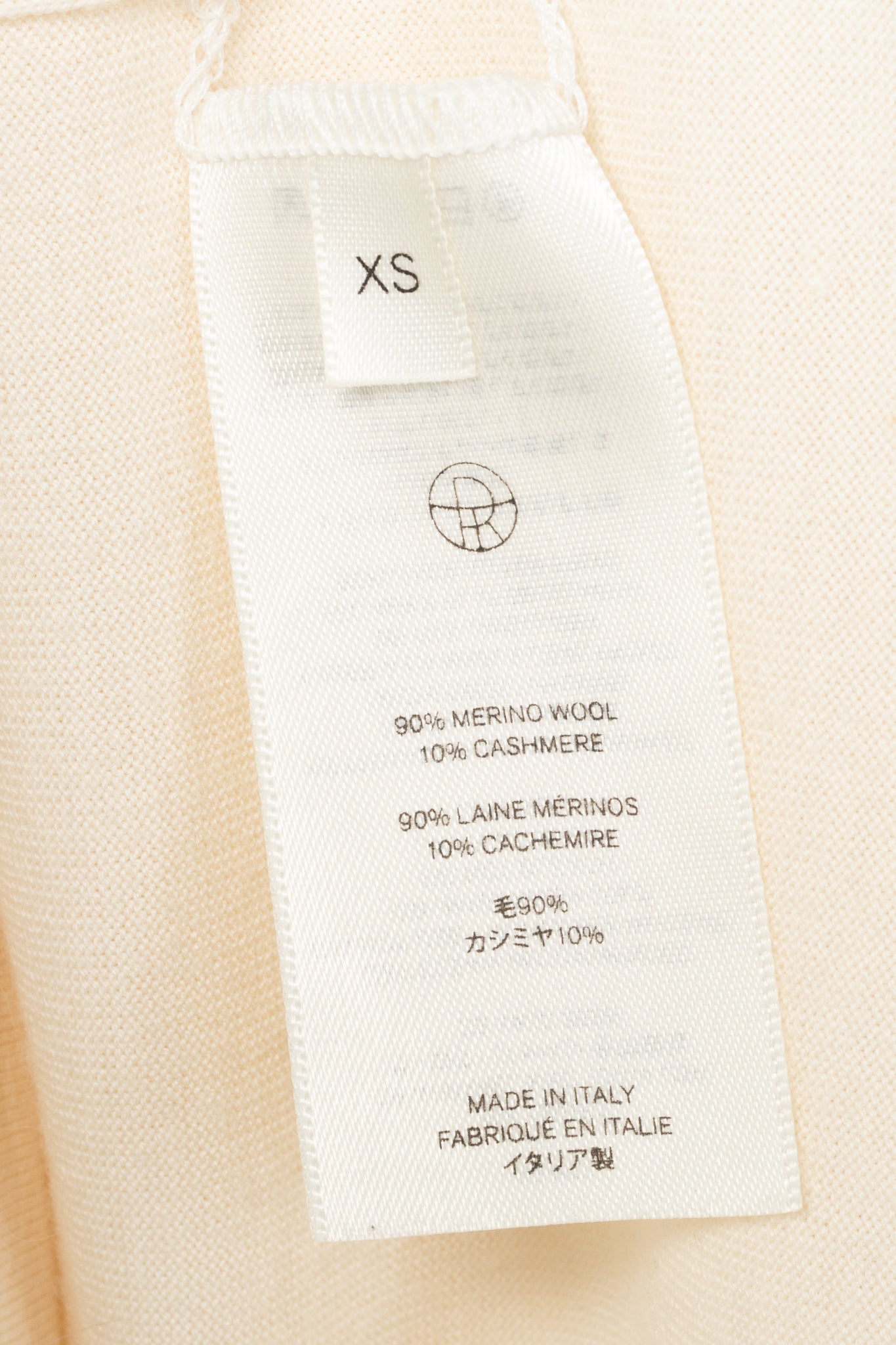The Row Darcia Ivory Wool-Blend Short-Sleeve T-Shirt