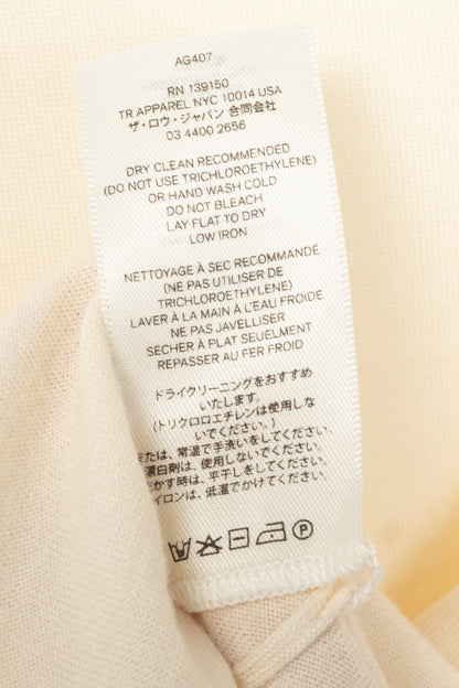 The Row Darcia Ivory Wool-Blend Short-Sleeve T-Shirt