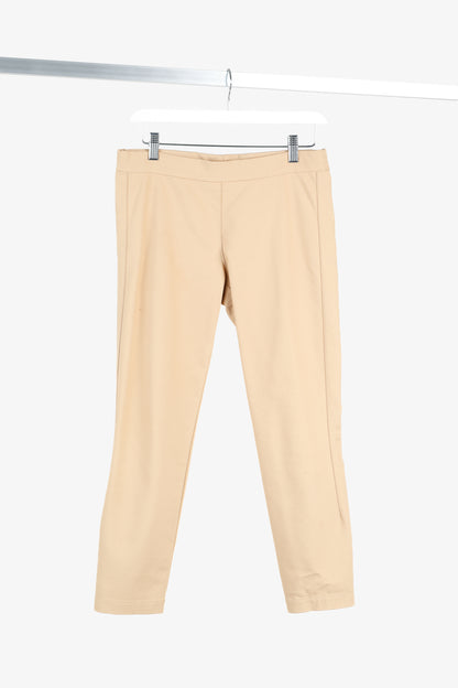 The Row Camel Pull-On Stretch Trousers