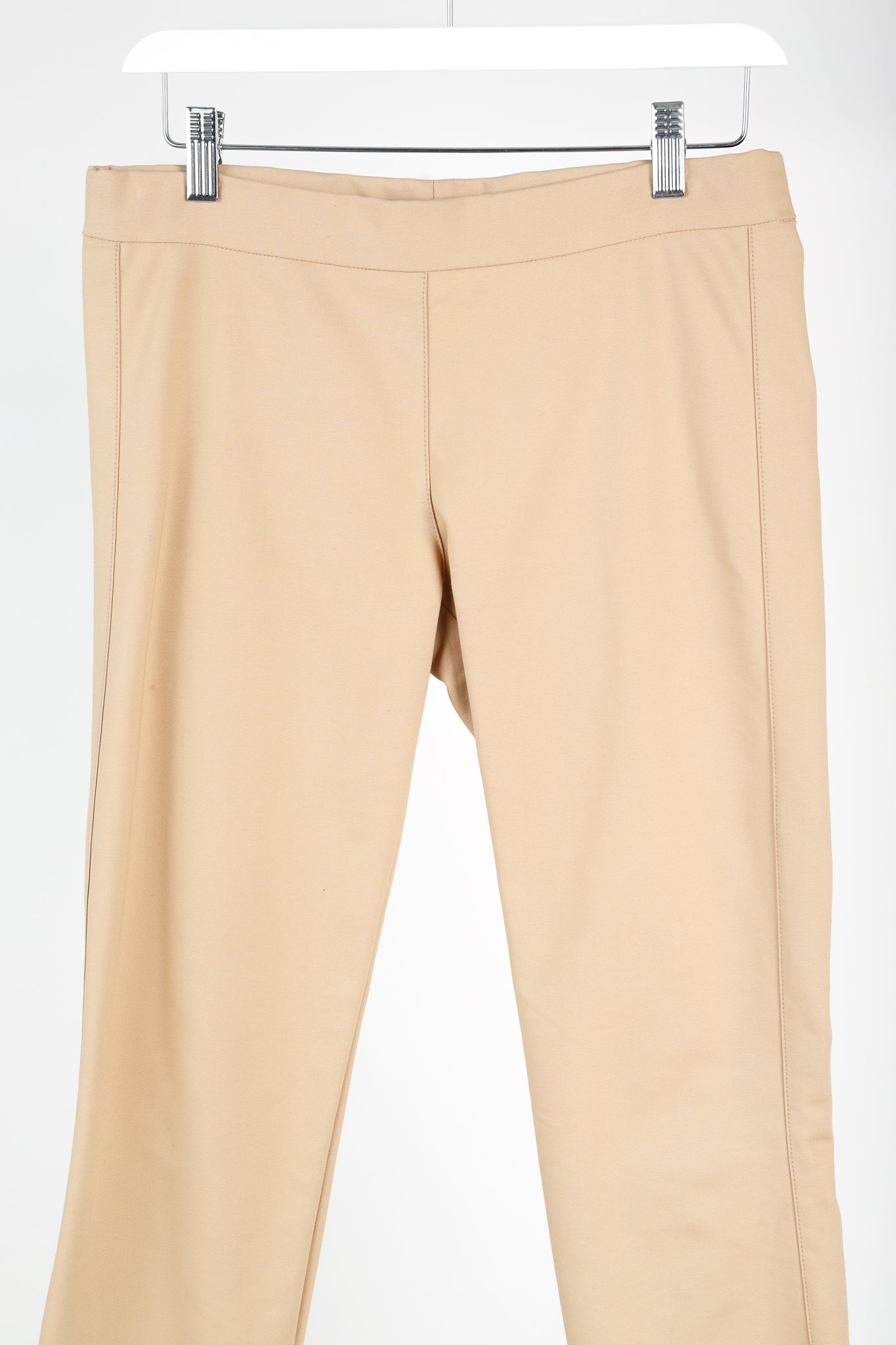 The Row Camel Pull-On Stretch Trousers