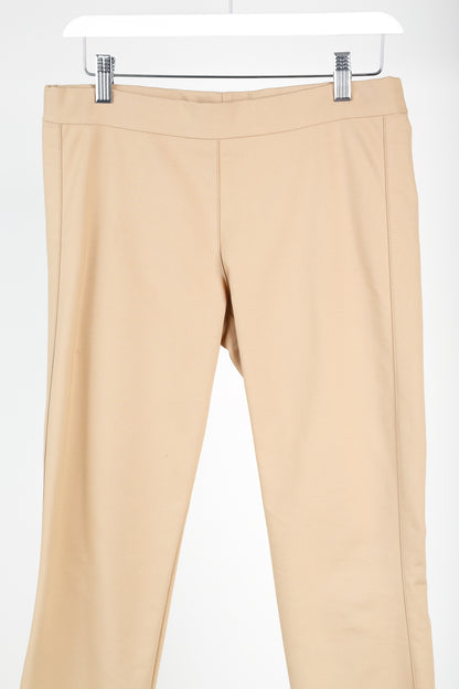 The Row Camel Pull-On Stretch Trousers