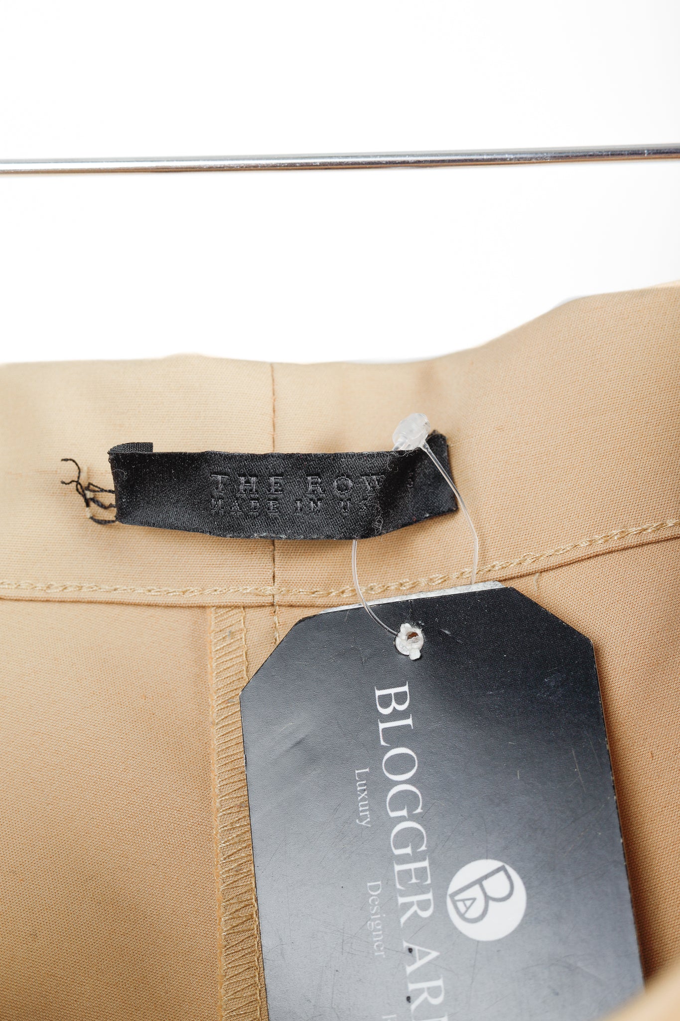The Row Camel Pull-On Stretch Trousers