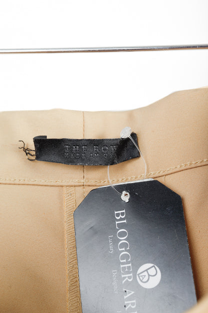 The Row Camel Pull-On Stretch Trousers
