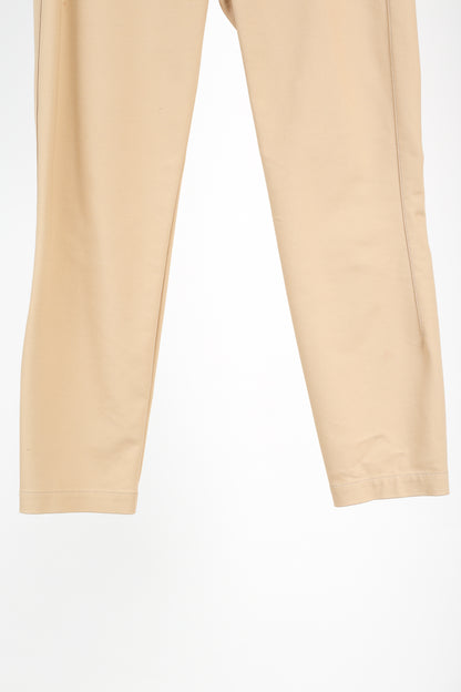 The Row Camel Pull-On Stretch Trousers