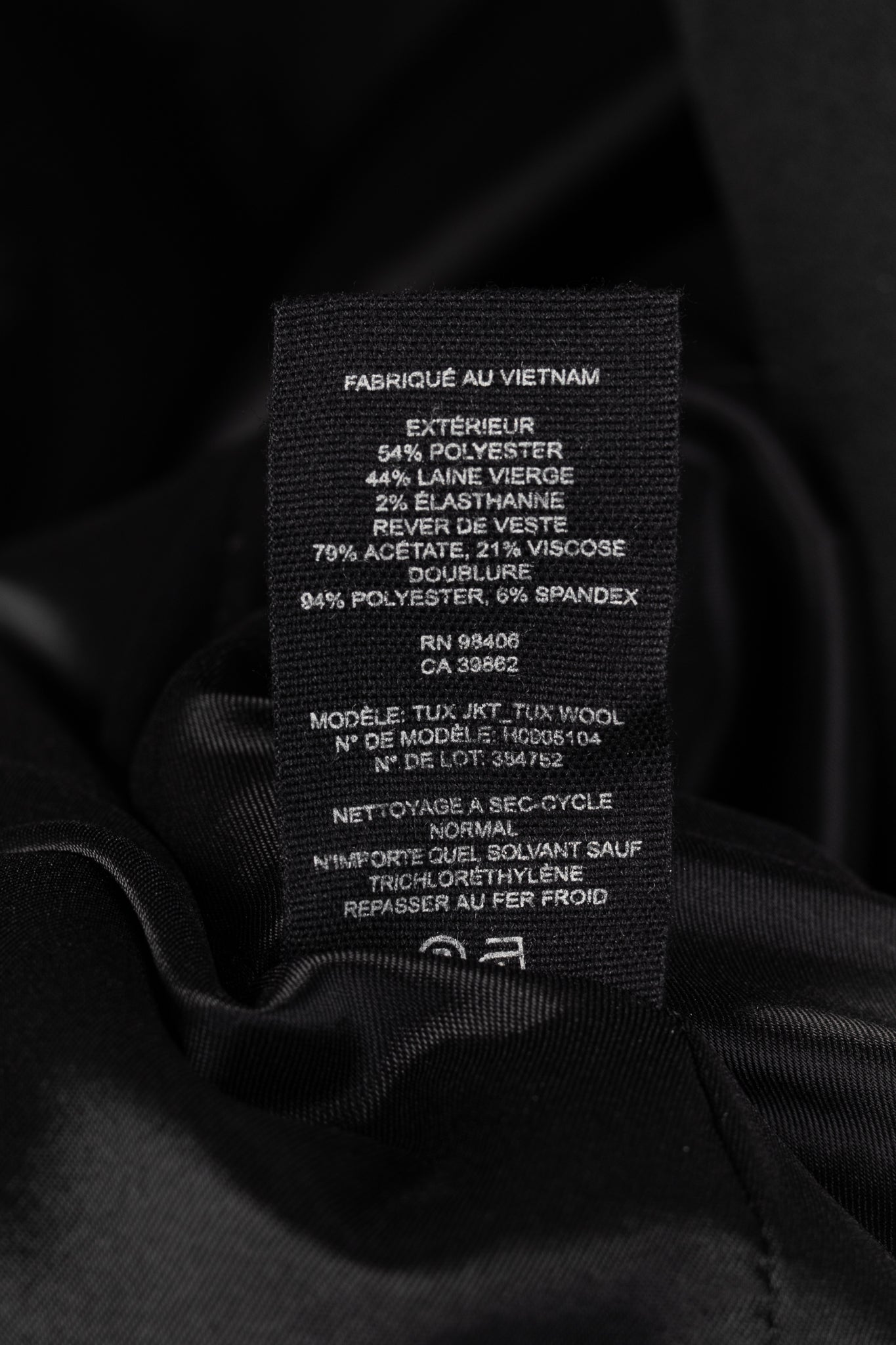 Theory Black Double-Breasted Satin-Trim Wool Tux Jacket