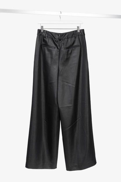 Tibi Stella Black Celia Drape Pants