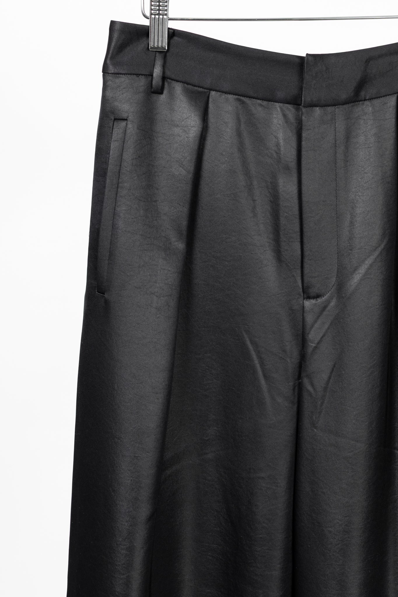 Tibi Stella Black Celia Drape Pants