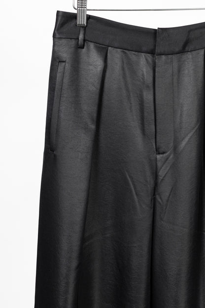 Tibi Stella Black Celia Drape Pants