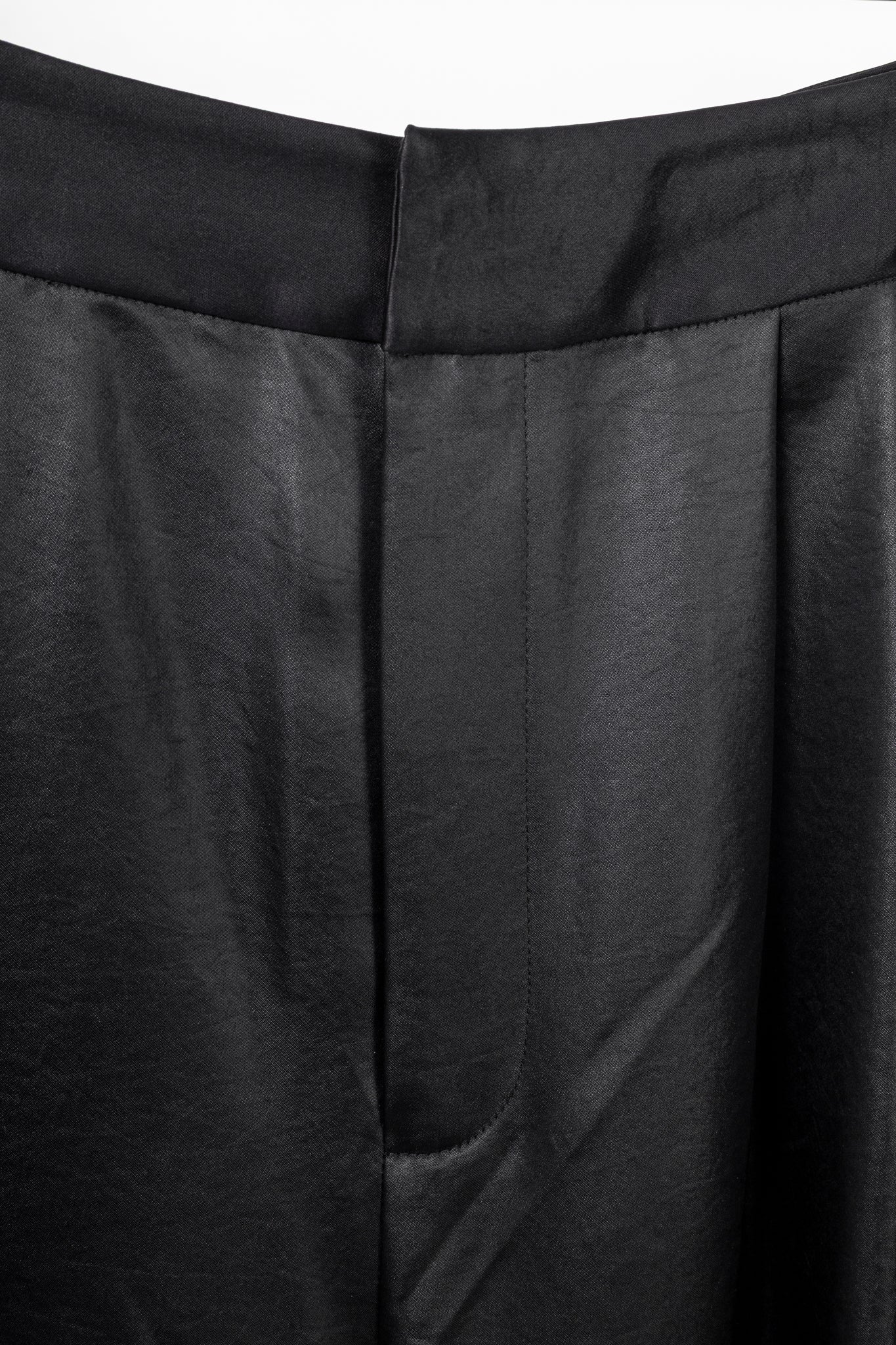Tibi Stella Black Celia Drape Pants
