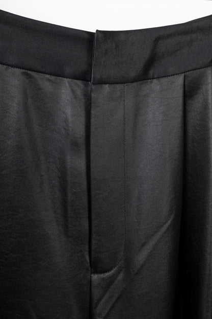 Tibi Stella Black Celia Drape Pants