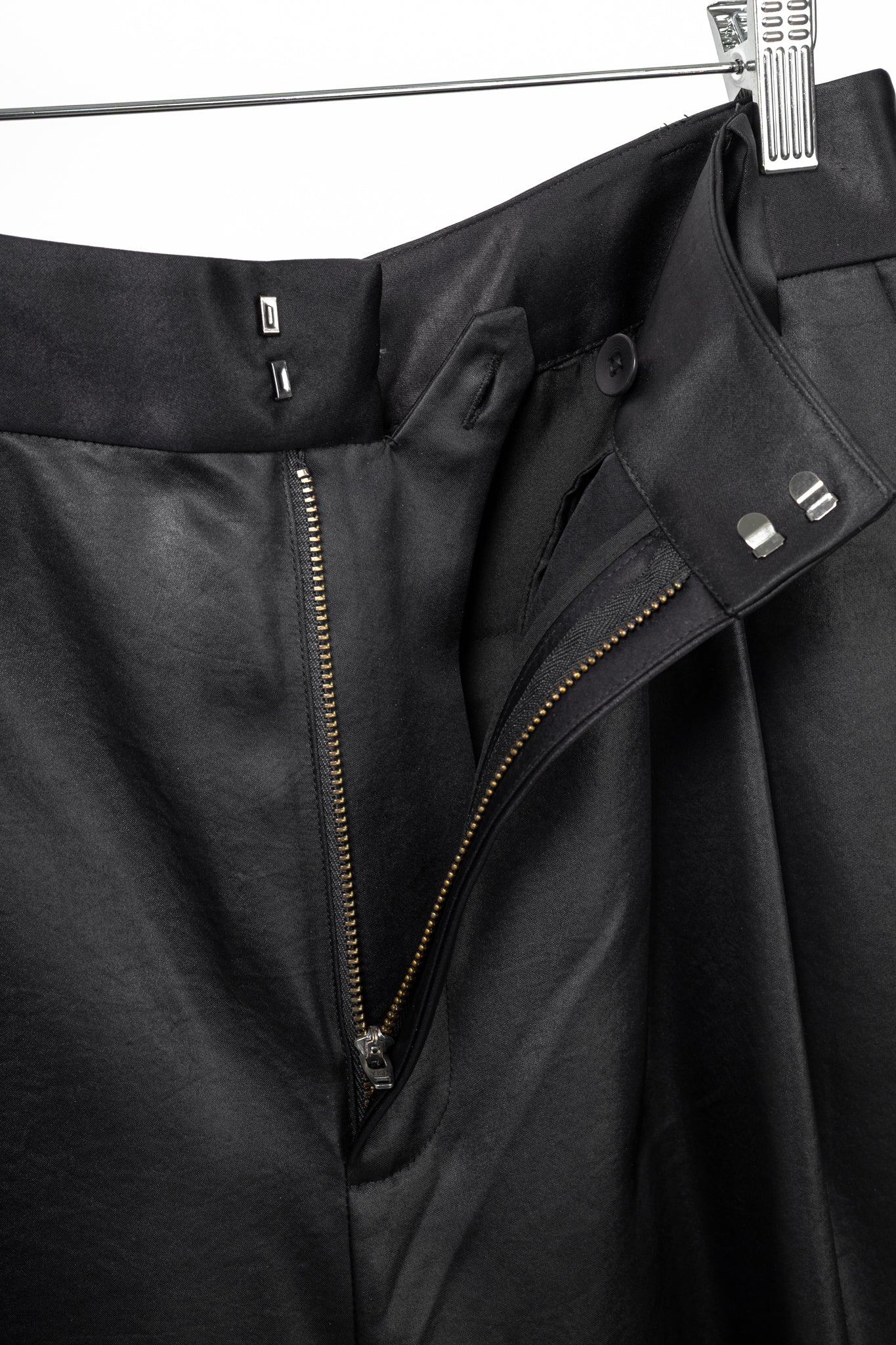 Tibi Stella Black Celia Drape Pants