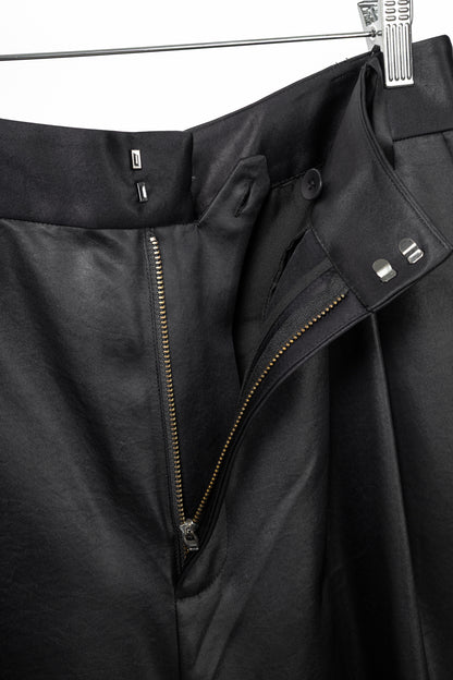 Tibi Stella Black Celia Drape Pants