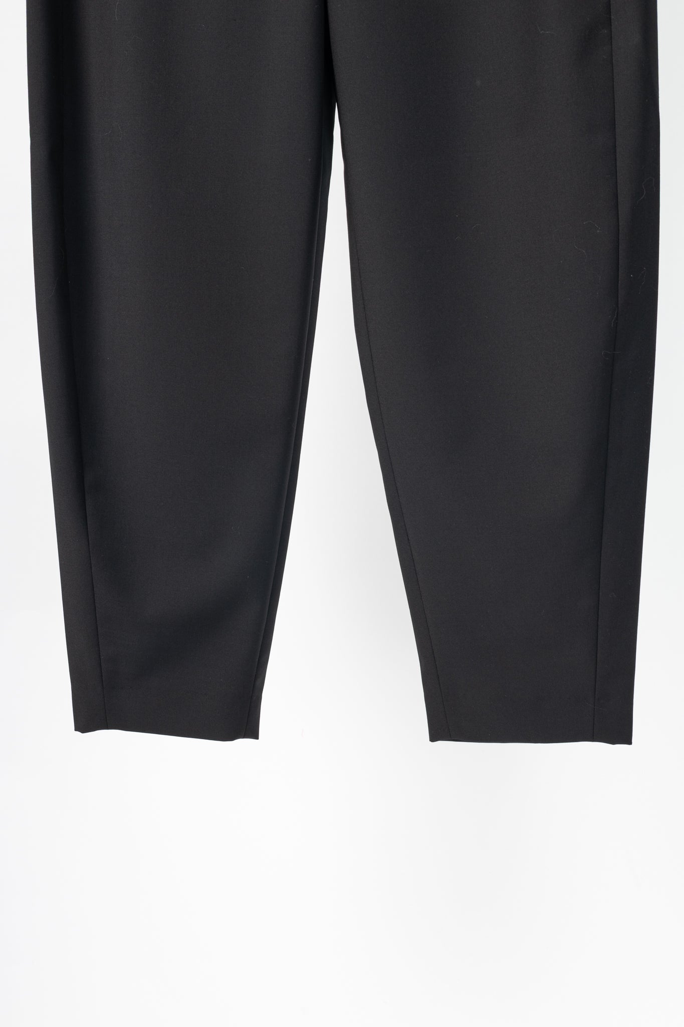 Tibi Black Tropical Wool Sculpted Trouser