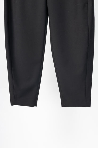 Tibi Black Tropical Wool Sculpted Trouser