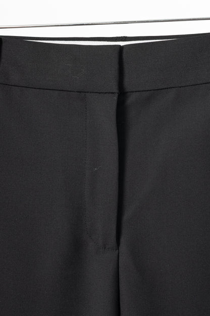 Tibi Black Tropical Wool Sculpted Trouser