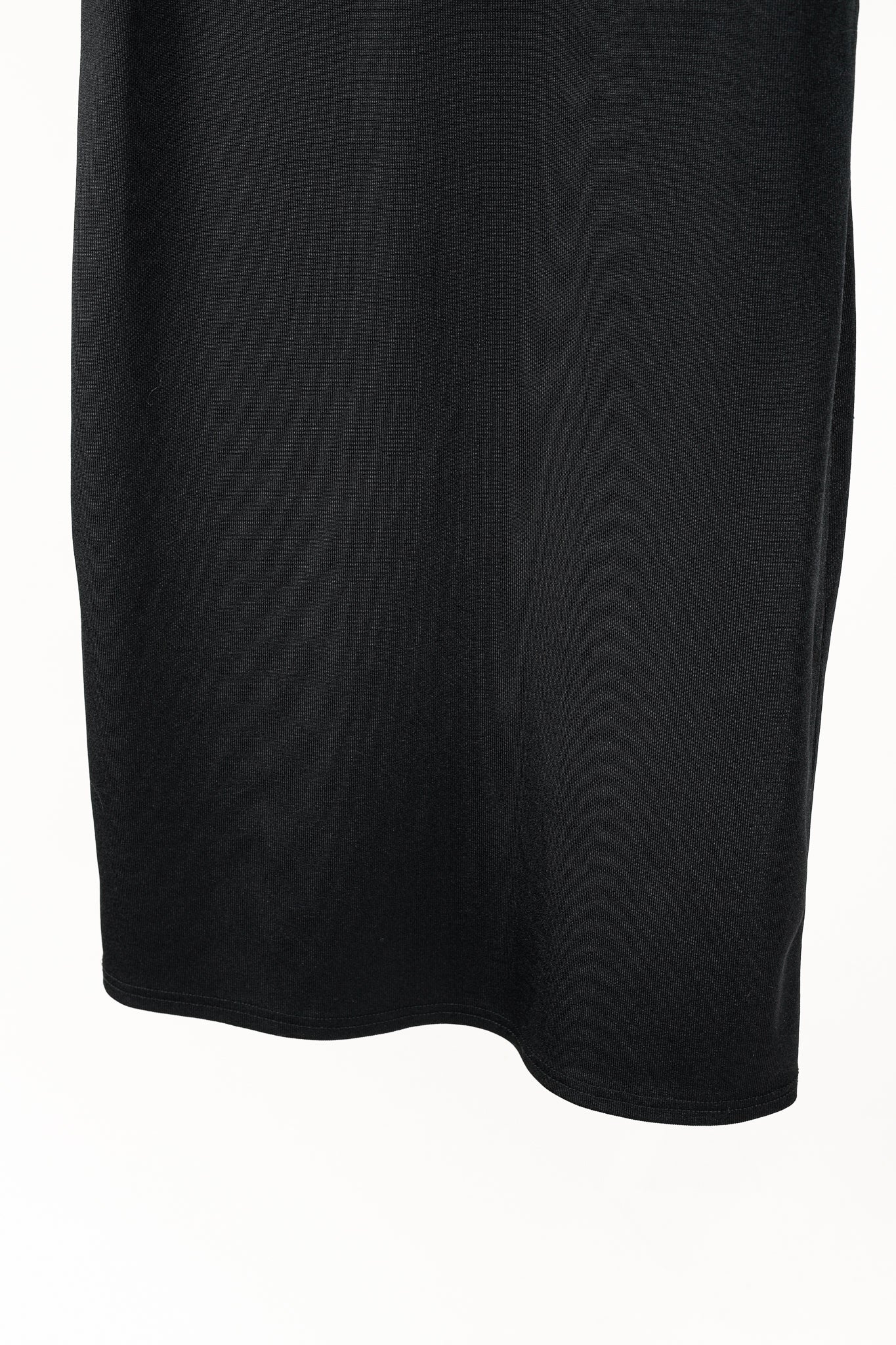 Tibi Black Stretch Short-Sleeve Mini Dress