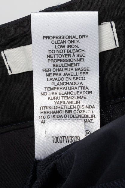 Tibi Stella Navy Tropical Wool Pants