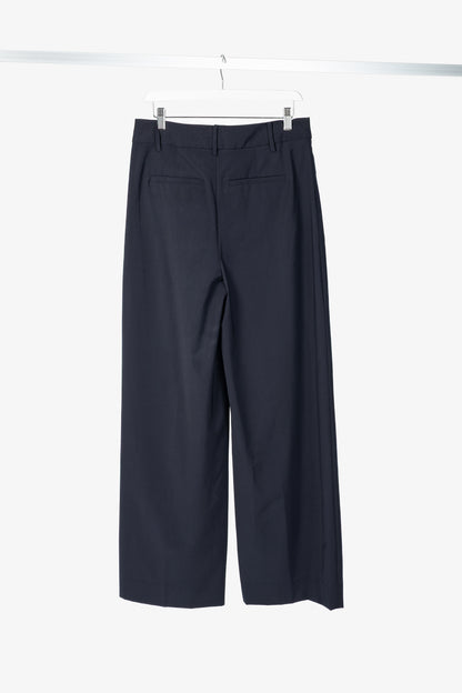 Tibi Stella Navy Tropical Wool Pants
