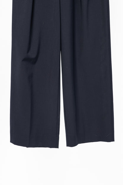 Tibi Stella Navy Tropical Wool Pants