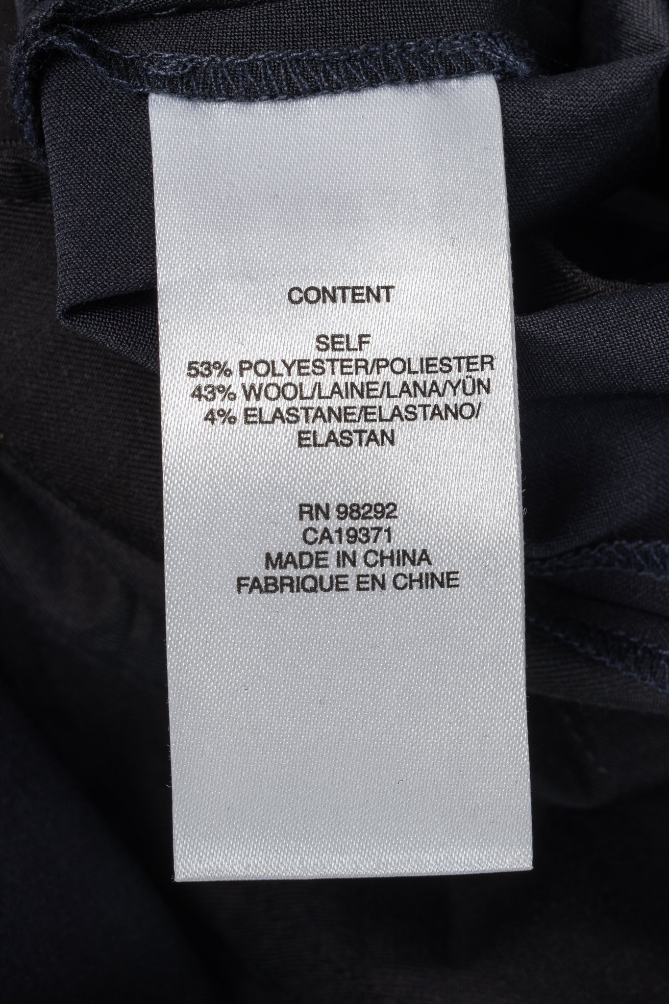 Tibi Stella Navy Tropical Wool Pants