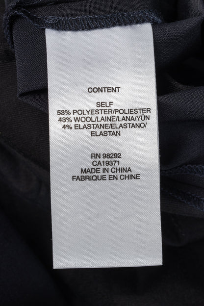 Tibi Stella Navy Tropical Wool Pants