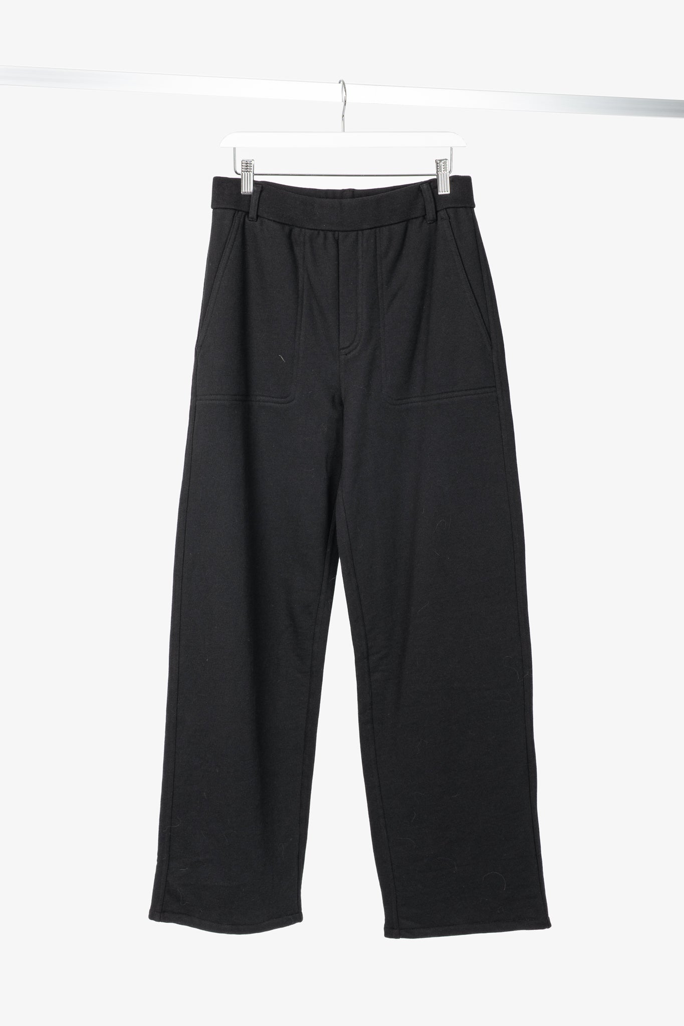 Tibi Cecil Black Peruvian Cotton Sweatpant