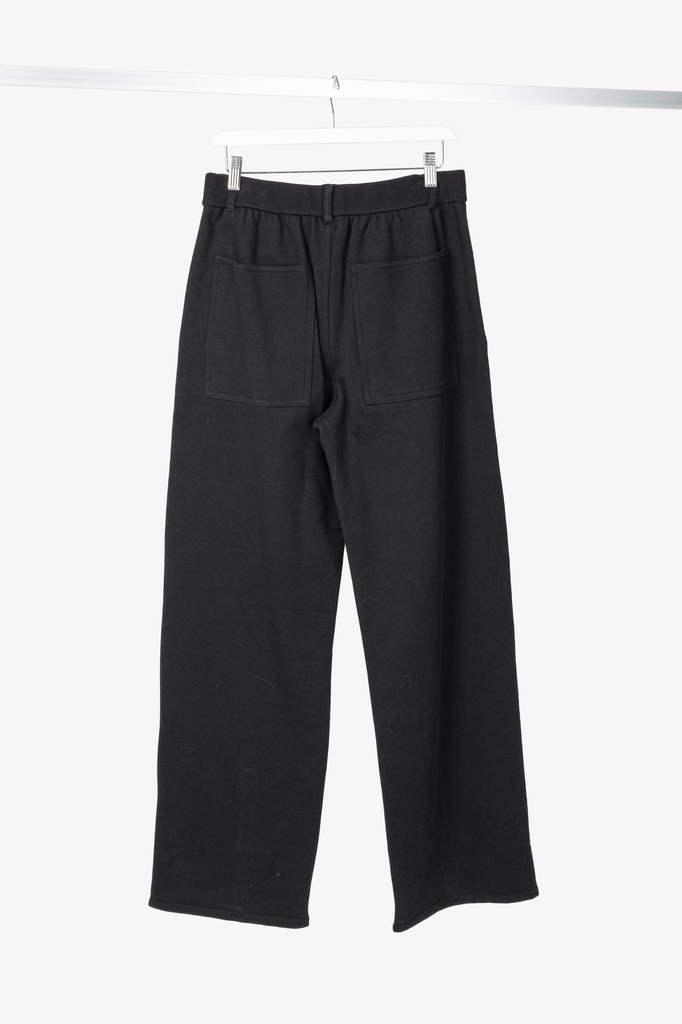 Tibi Cecil Black Peruvian Cotton Sweatpant