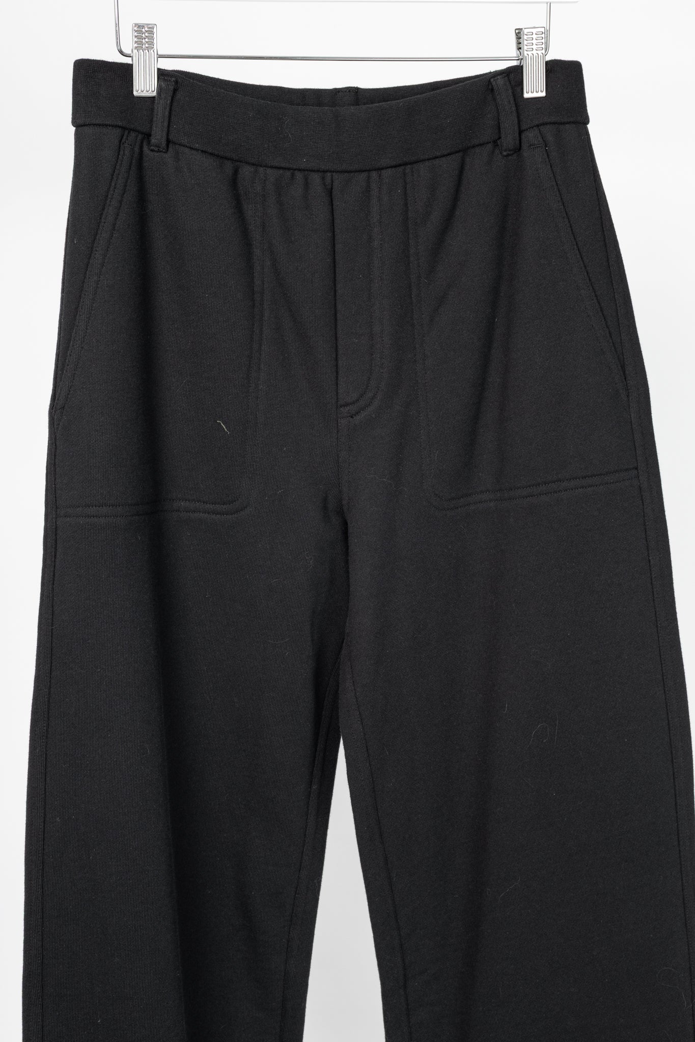 Tibi Cecil Black Peruvian Cotton Sweatpant