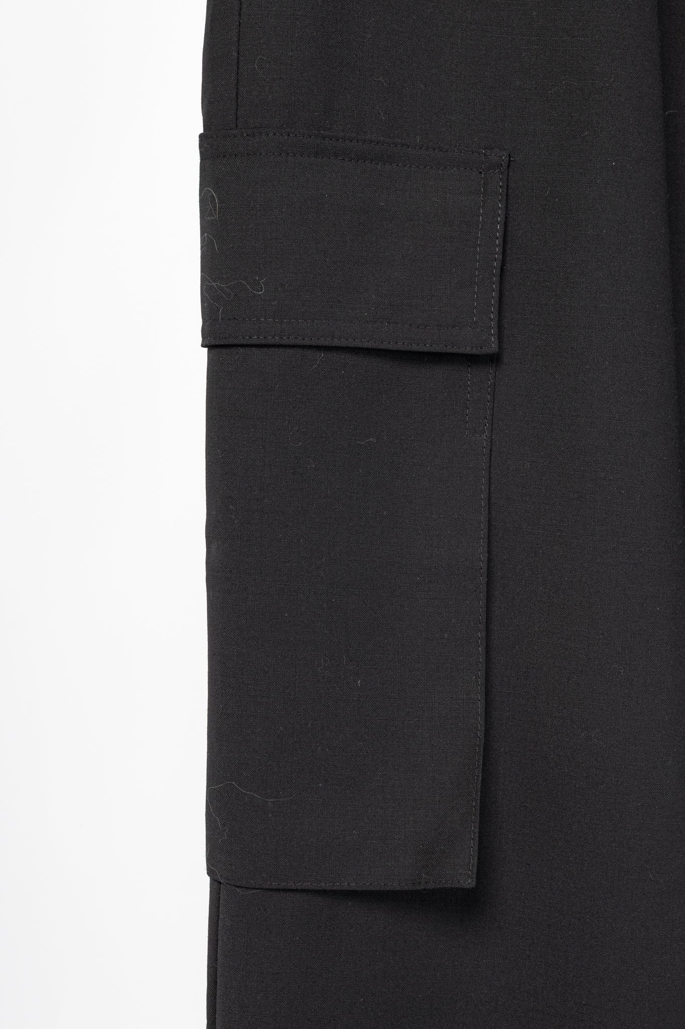 Tibi Wilt Black Tropical Wool Pull-On Jogger