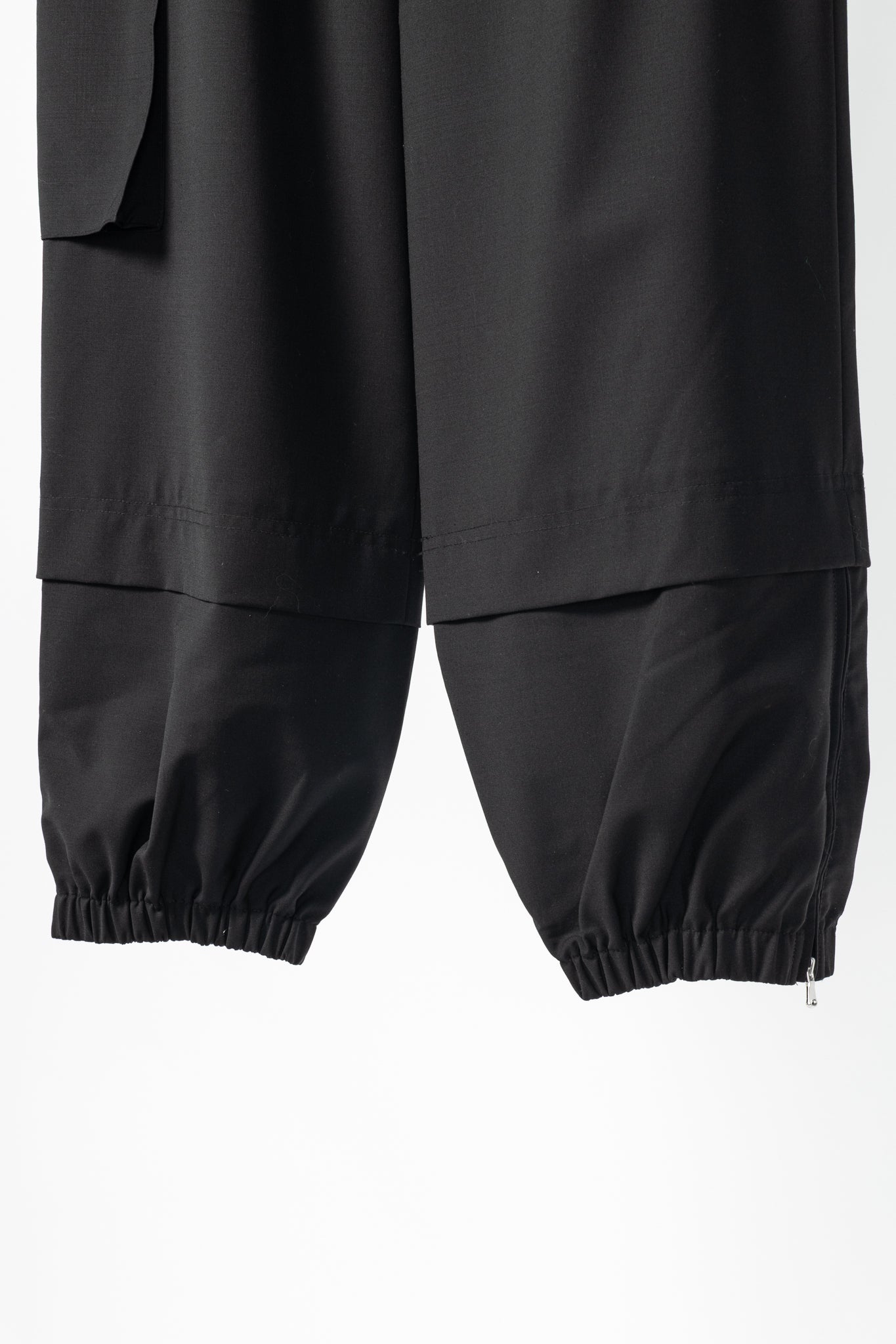 Tibi Wilt Black Tropical Wool Pull-On Jogger