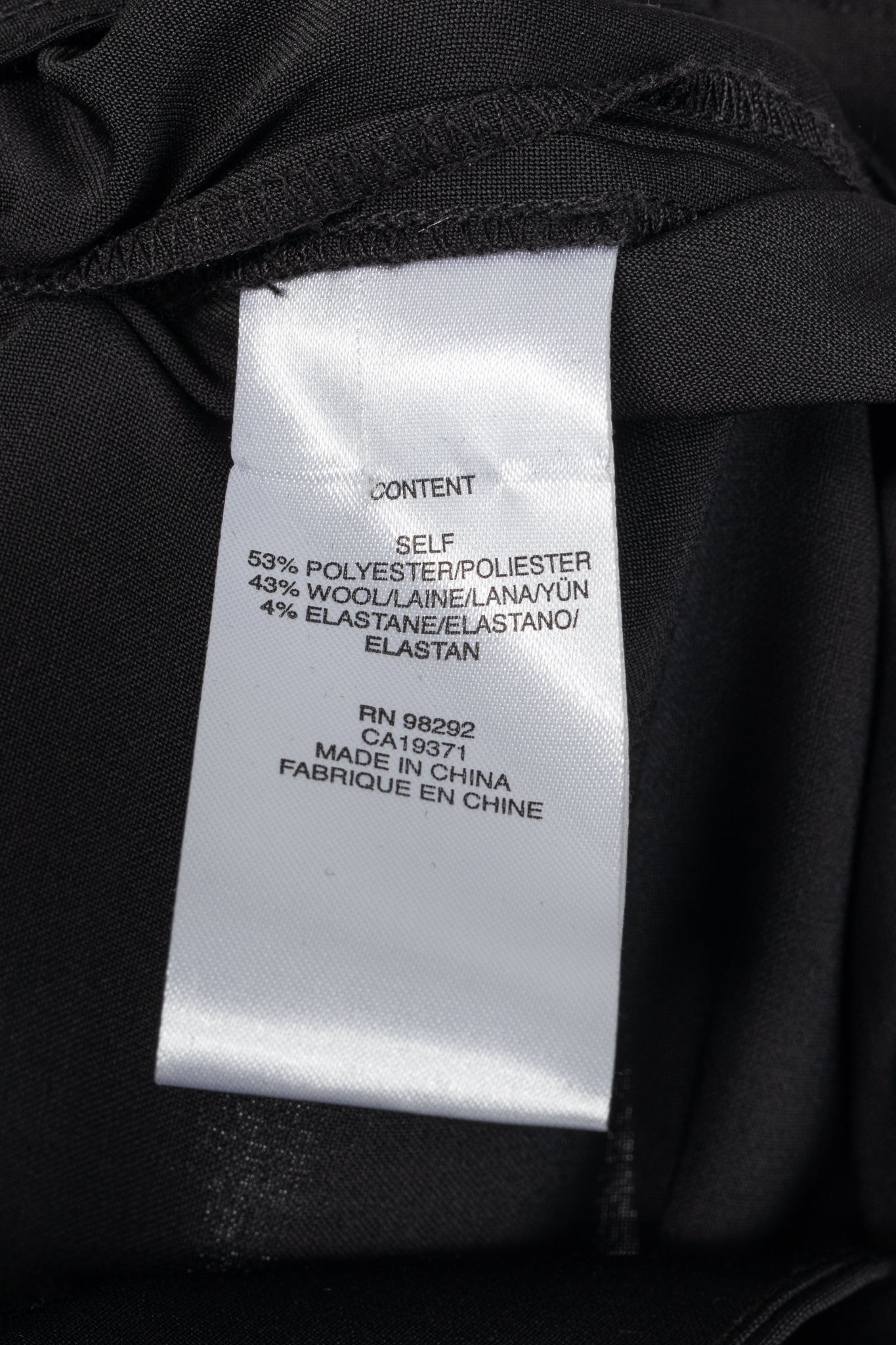 Tibi Stella Black Tropical Wool Removable-Ankle-Band Pants