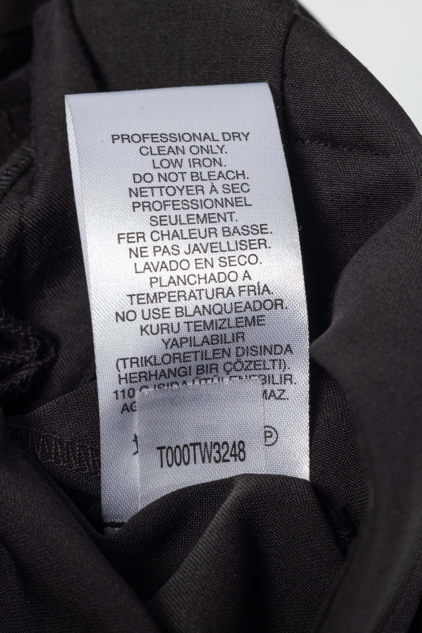 Tibi Stella Black Tropical Wool Removable-Ankle-Band Pants