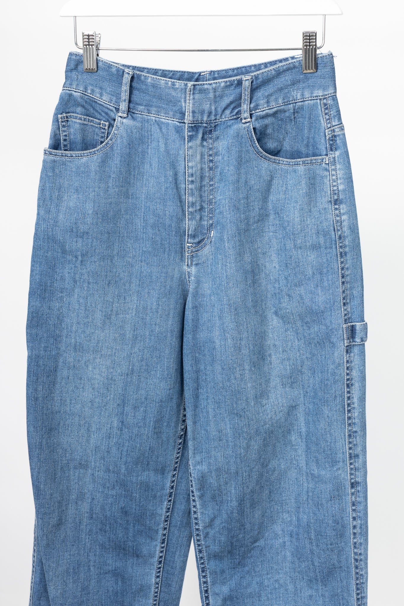 Tibi Blue Spring-Weight Carpenter Jeans